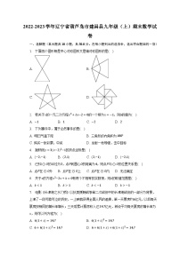 2022-2023学年辽宁省葫芦岛市建昌县九年级（上）期末数学试卷（含解析）