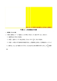 2022年中考数学真题考点分类专练专题13二次函数综合问题（含解析）