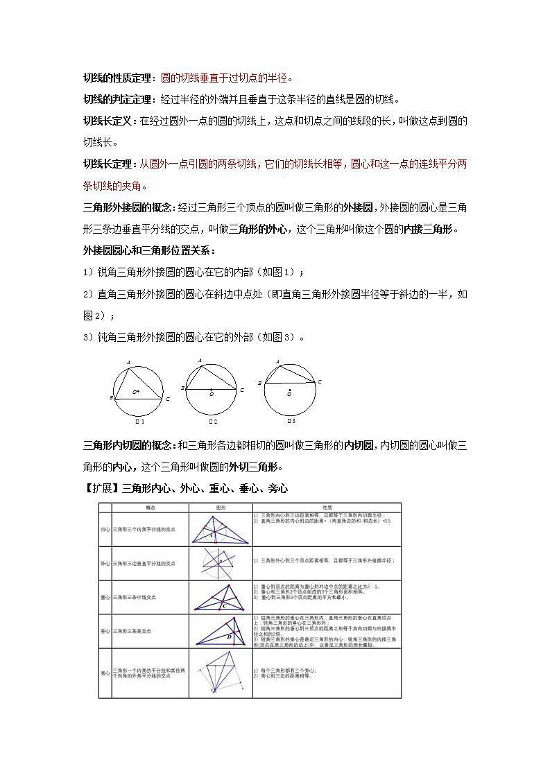 中考数学一轮复习知识点梳理练习考点30   点、直线与圆的有关位置关系（含解析）第3页