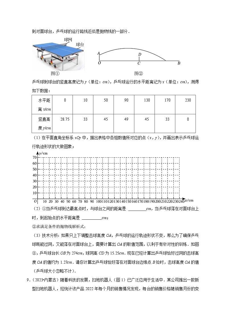 2023年内蒙古省各市中考数学试题真题汇编——函数第3页