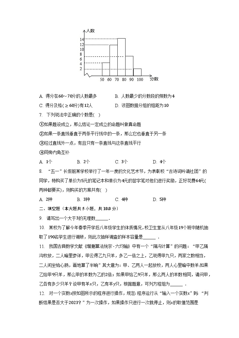 2022-2023学年陕西省商洛市镇安县七年级（下）期末数学试卷（含解析）02