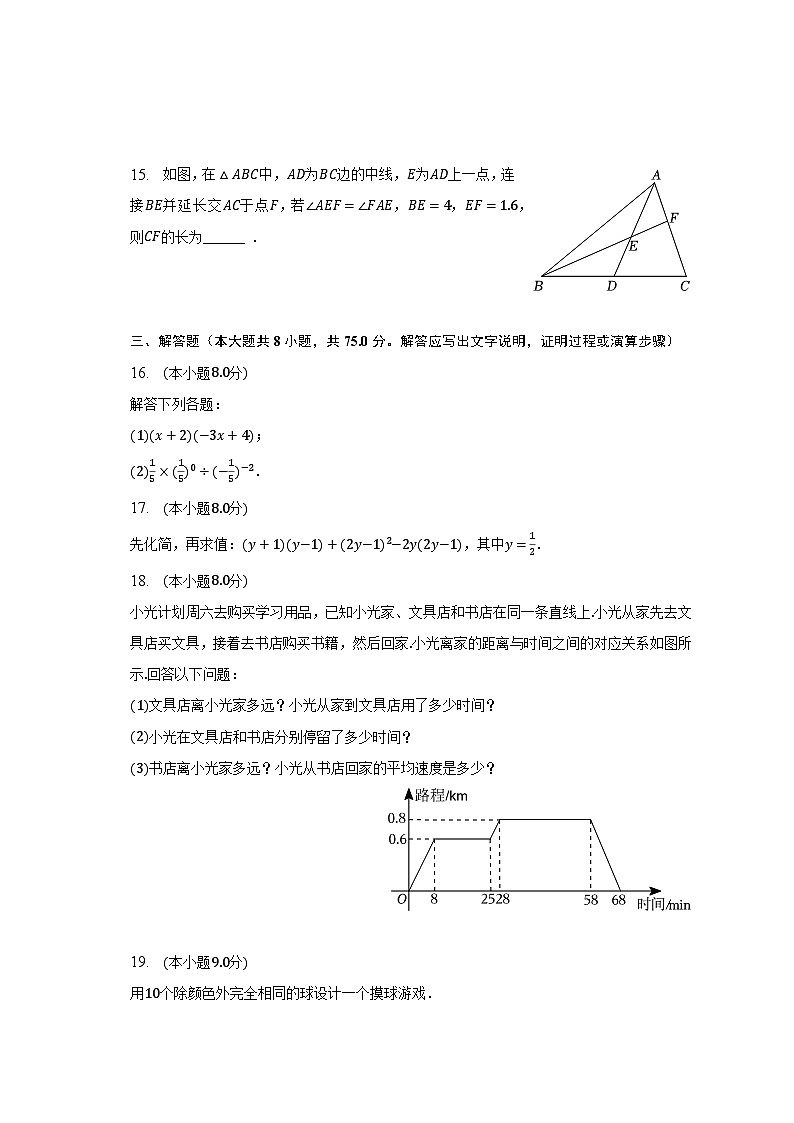 2022-2023学年广东省茂名市直属学校七年级（下）期末数学试卷（含解析）第3页