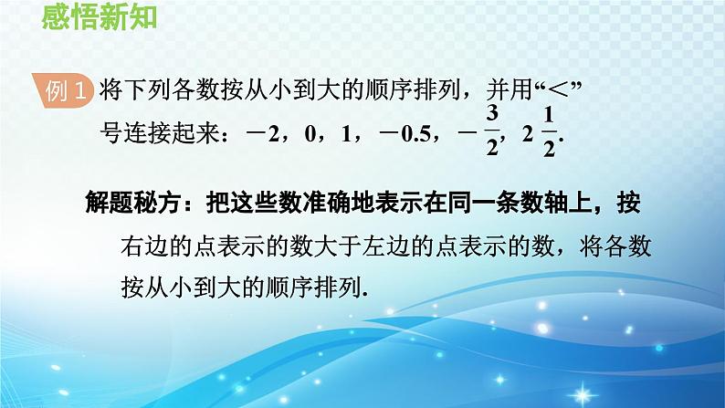 1.3 有理数的大小 沪科版七年级数学上册导学课件第7页