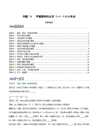 专题7.9 期末专项复习之平面图形的认识（一）十六大必考点-2022-2023学年七年级数学上册举一反三系列（苏科版）