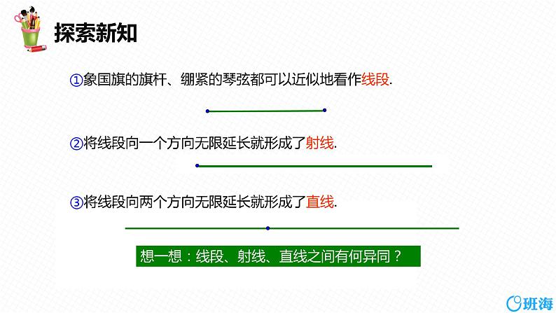 人教版（新）七上-4.2 直线、射线、线段 第一课时【优质课件】07