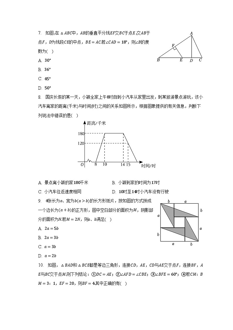 2022-2023学年四川省达州市大竹中学七年级（下）期末数学试卷（含解析）第2页
