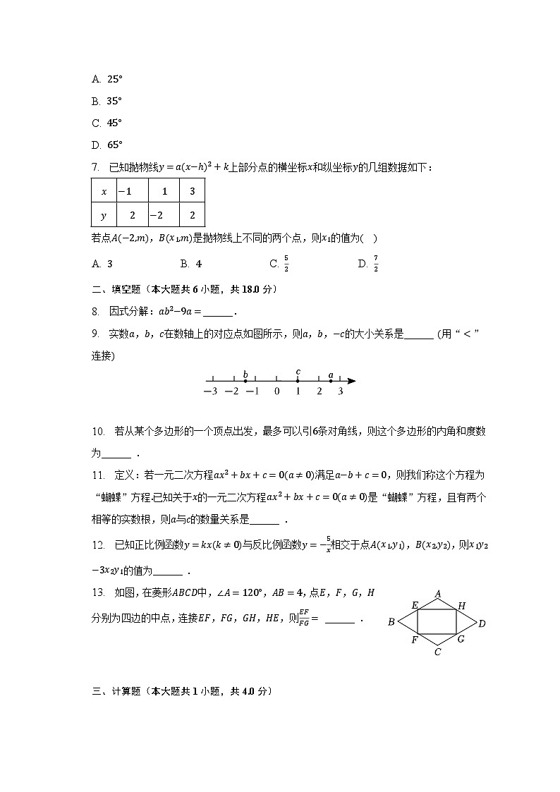 2023年陕西省榆林市横山六中中考数学三模试卷（含解析）第2页