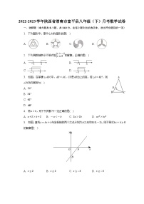 陕西省渭南市富平县2022-2023学年八年级下学期月考数学试卷+