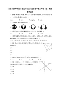 四川省达州市达川区石梯中学2022-2023学年八年级下学期期末数学试卷+