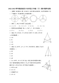 2022-2023学年陕西省汉中市洋县八年级（下）期中数学试卷（含解析）