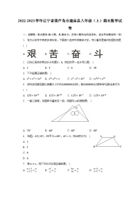 2022-2023学年辽宁省葫芦岛市建昌县八年级（上）期末数学试卷（含解析）