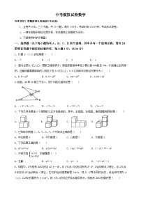 中考数学适应性模拟试卷（六） (含答案)