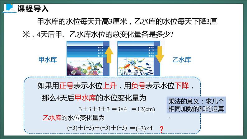 2.7  第一课时  有理数的乘法法则第4页