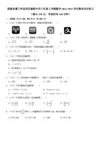 福建省厦门市思明区湖滨中学2022-2023学年八年级上学期数学+期末同步练习