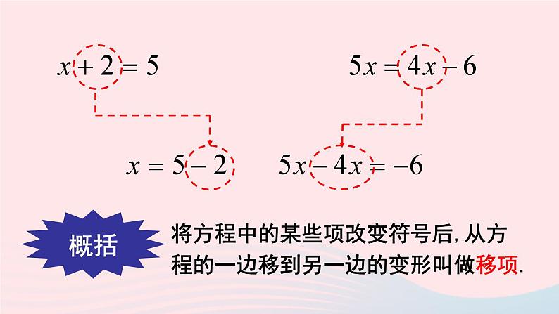 第6章一元一次方程6.2解一元一次方程1等式的性质与方程的简单变形第2课时方程的简单变形课件（华东师大版七下）06