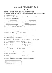 河南省周口市商水县希望初级中学2022-2023学年七年级下学期期中数学试题