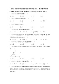 2022-2023学年云南省保山市七年级下学期期末数学试卷（含解析）