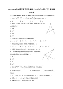 2022-2023学年四川省达州市渠县三江中学八年级（下）期末数学试卷（含解析）