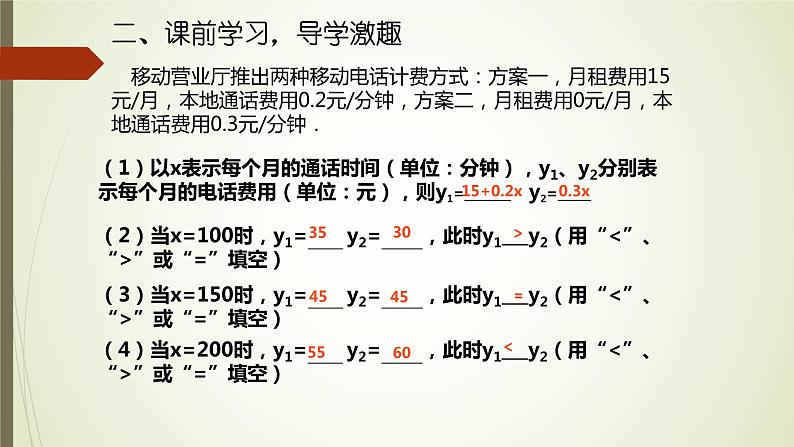 《一元一次不等式与一次函数的综合应用》PPT课件1-八年级下册数学北师大版第2页