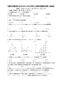 安徽省合肥市第四十五中学2021-2022学年八年级上学期期中检测数学【试卷+答案】