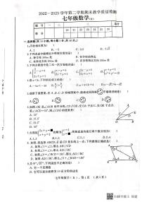 河北省衡水市景县统考2022-2023学年度第二学期期末考试七年级数学试卷