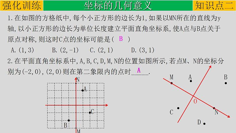 (经典版)中考数学一轮考点复习精品课件专题3.1 平面直角坐标系与函数 (含解析)第7页