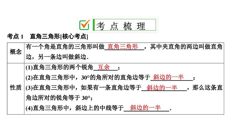 (通用版)中考数学总复习精品课件第2部分　第6单元　第20课时　直角三角形与勾股定理 (含解析)第2页