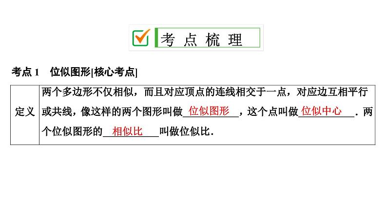 (通用版)中考数学总复习精品课件第2部分　第8单元　第26课时　位似图形及相似形的应用 (含解析)第2页