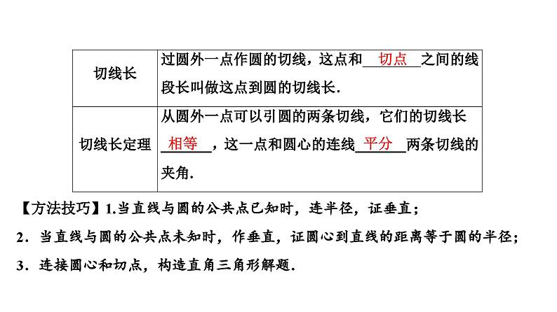 (通用版)中考数学总复习精品课件第2部分　第9单元　第28课时　直线与圆的位置关系 (含解析)04