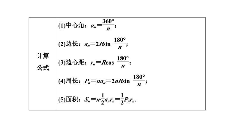 (通用版)中考数学总复习精品课件第2部分　第9单元　第29课时　正多边形与圆、扇形和圆锥的有关计算 (含解析)第3页