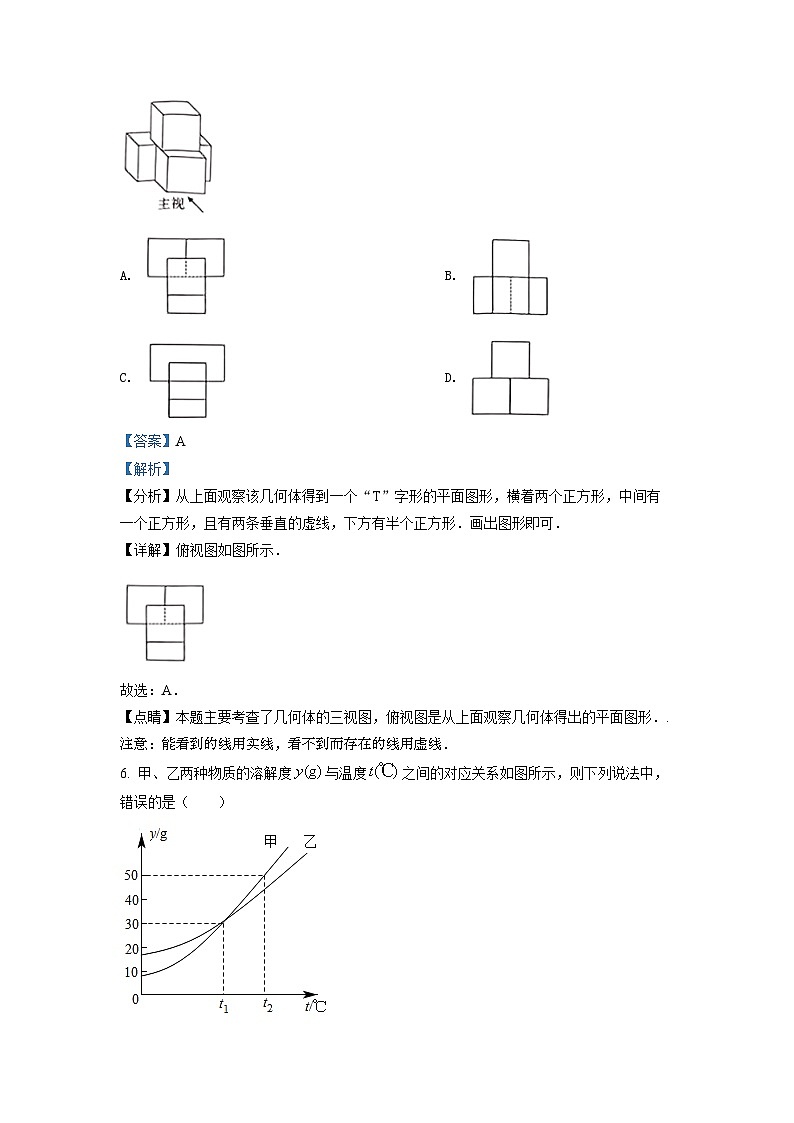 2022年江西省中考数学真题（解析版）03