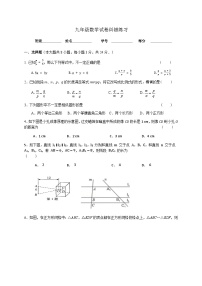 江苏省扬州市宝应县氾水镇初级中学2023-2024学年九年级上学期数学纠错练习