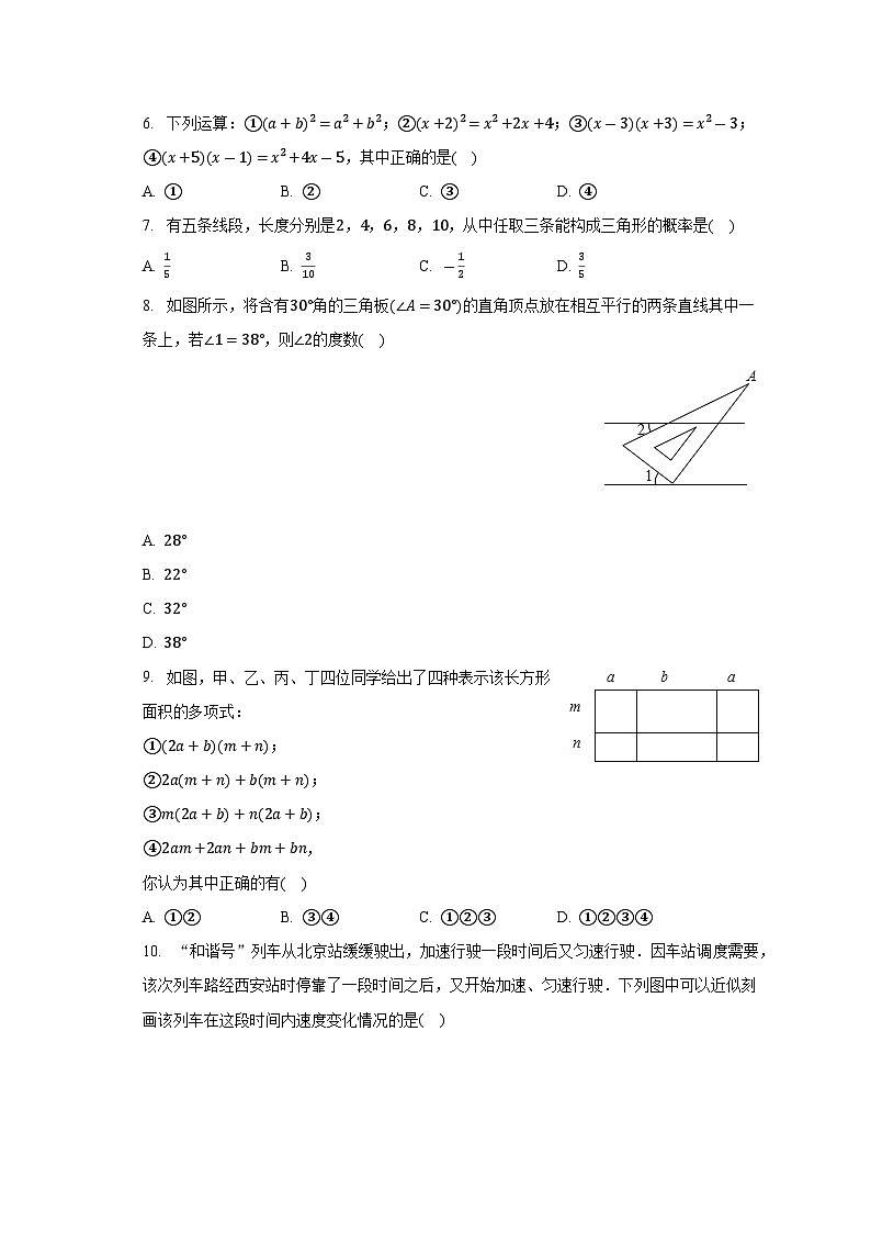 四川省达州市渠县涌兴中学2022-2023学年七年级下学期期末数学试卷+02
