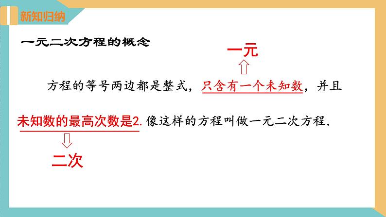 1.1 一元二次方程 课件 苏科版九上数学08