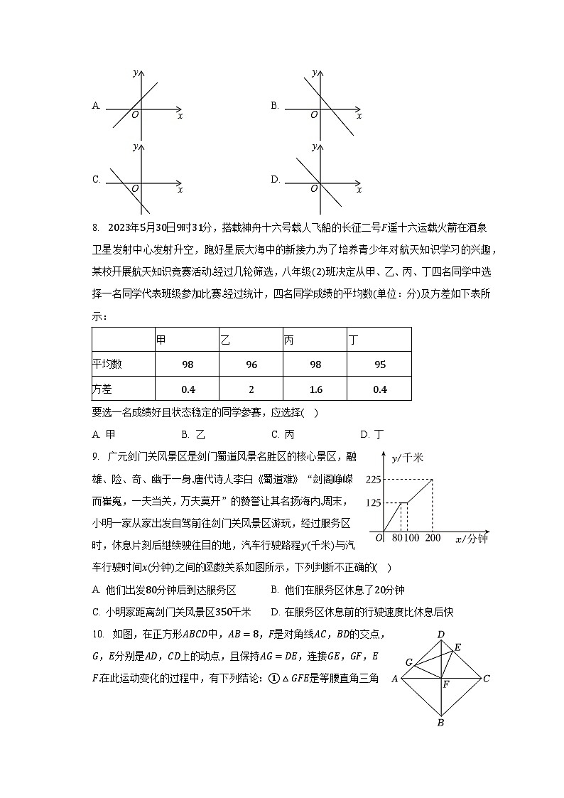 2022-2023学年四川省广元市苍溪县八年级（下）期末数学试卷（含解析）第2页