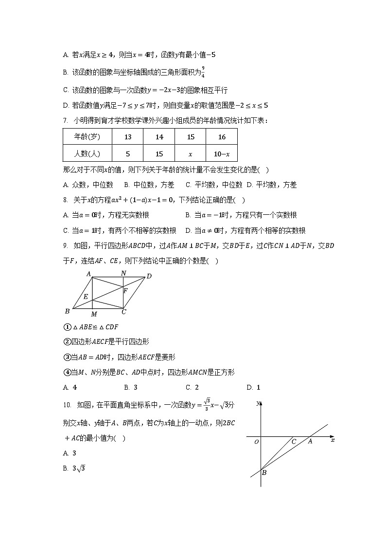 2022-2023学年福建省福州市晋安区日升中学八年级（下）期末数学试卷（含解析）02