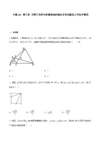 中考数学二轮复习培优专题20 全等三角线中的辅助线做法及常见题型之手拉手模型 (含解析)