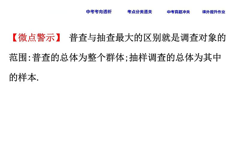 人教版中考数学总复习考点课件课时41 数据的收集、整理与描述 (含解析)06