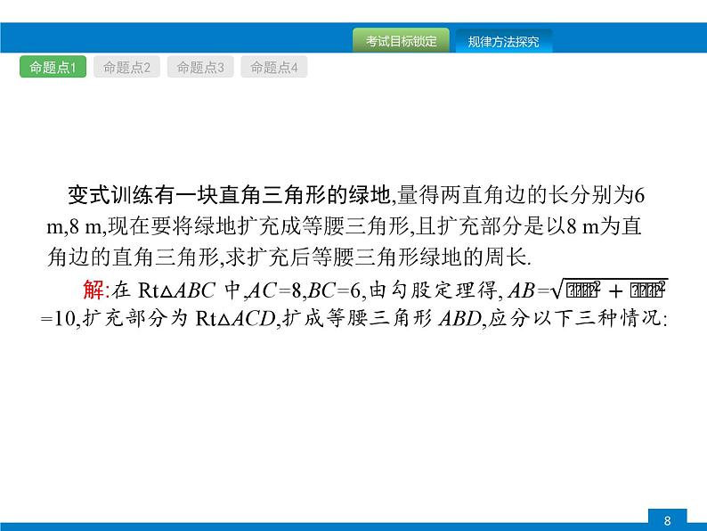 中考数学一轮复习考点练习课件第16课时　直角三角形 (含解析)第8页