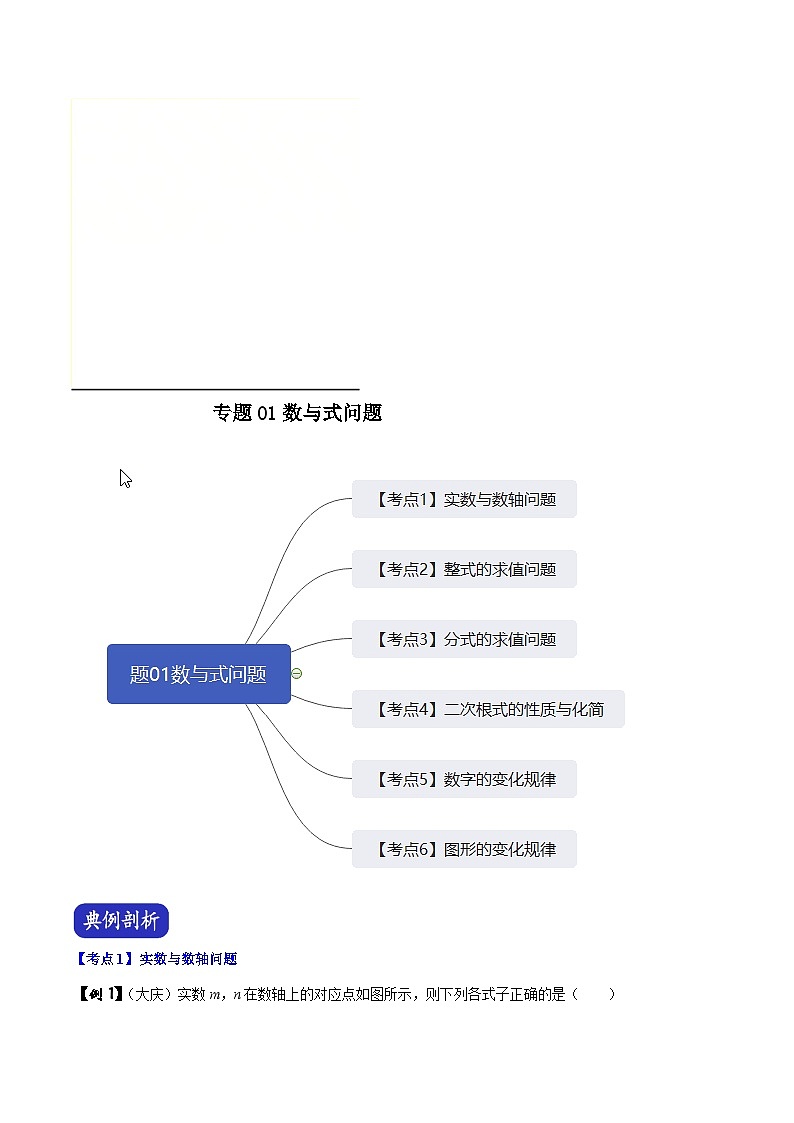 中考数学二轮复习压轴题专题01 数与式问题（含解析）01