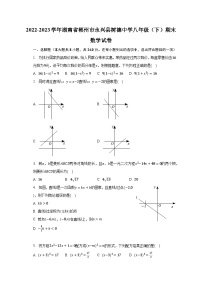 2022-2023学年湖南省郴州市永兴县树德中学八年级（下）期末数学试卷(含解析）