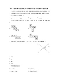 2023年河南省信阳市罗山县青山中学中考数学三模试卷（含解析）