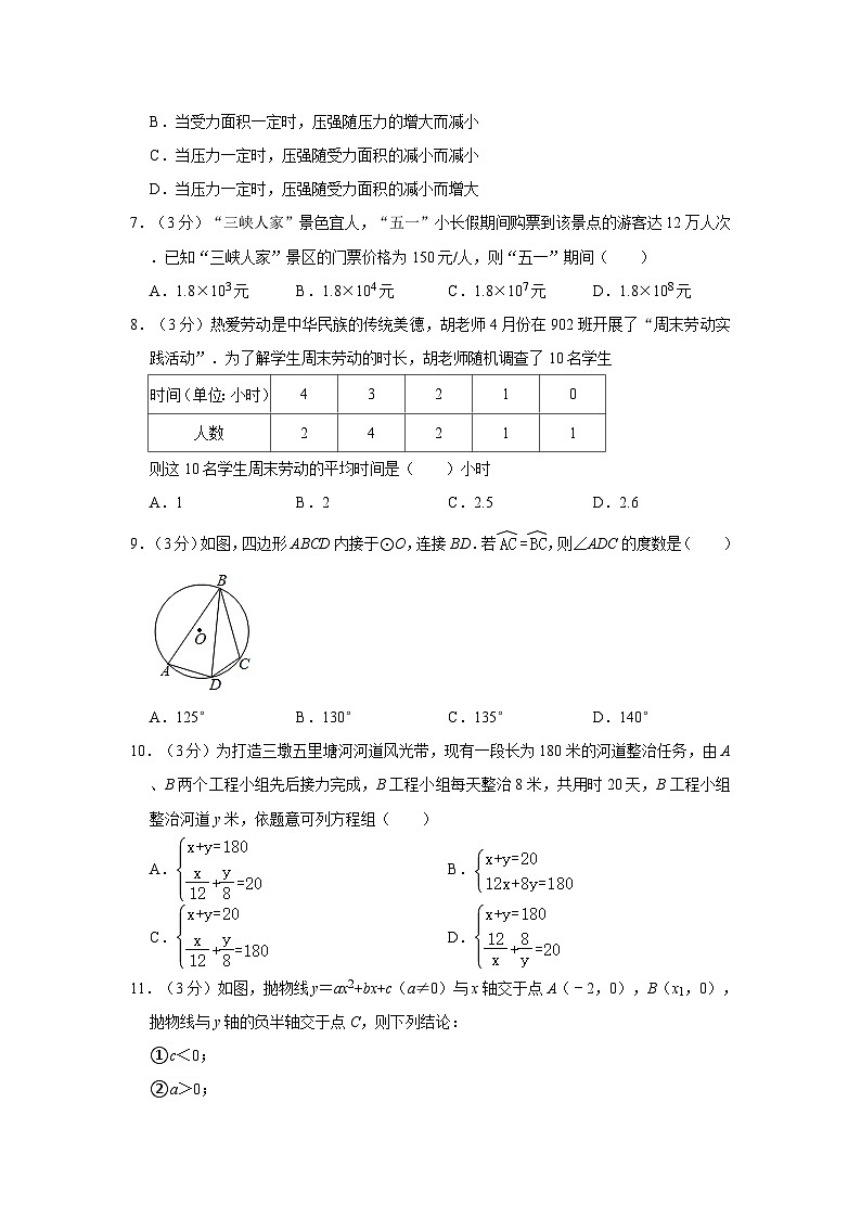 2022年湖北省宜昌市西陵区中考数学模拟试卷第2页