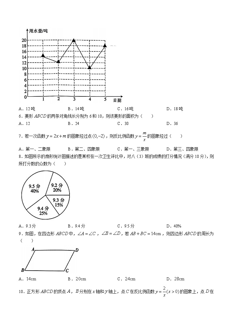 河南省周口市商水县2022-2023学年八年级下学期期末数学试题第2页
