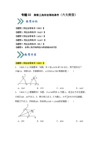 专题02 探索三角形全等的条件（六大类型）（题型专练）-2023-2024学年八年级数学上册《知识解读•题型专练》（人教版）