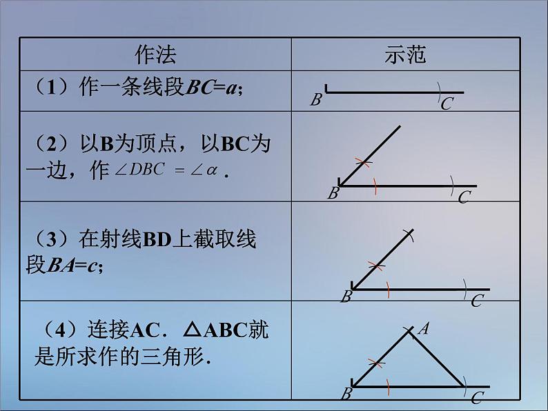 《 用尺规作三角形》PPT课件2-七年级下册数学北师大版第7页