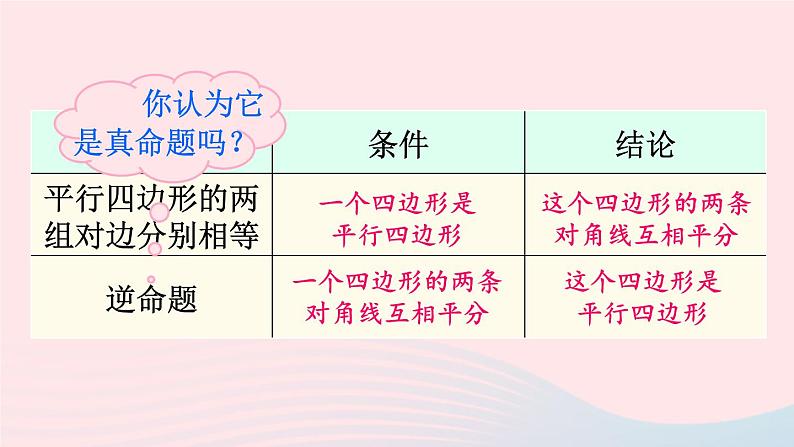 第18章平行四边形18.2平行四边形的判定第2课时平行四边形的判定定理3课件（华东师大版八下）第4页