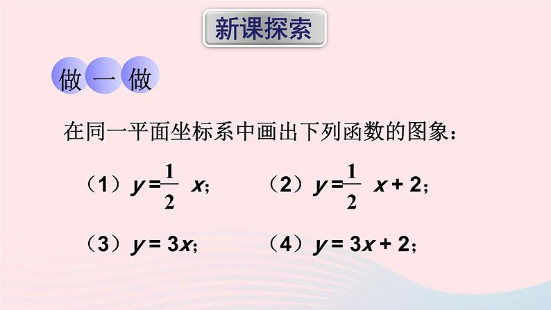 第17章函数及其图象17.3一次函数2一次函数的图像第1课时一次函数的图像及平移规律课件（华东师大版八下）第3页