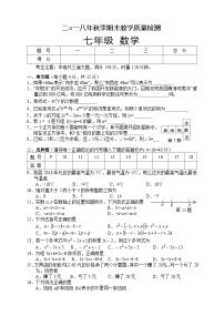 湖南省湘西州永顺县2018-2019学年七年级上学期期末教学质量检测数学试题