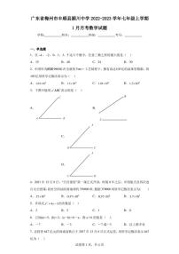 广东省梅州市丰顺县颍川中学2022-2023学年七年级上学期1月月考数学试题